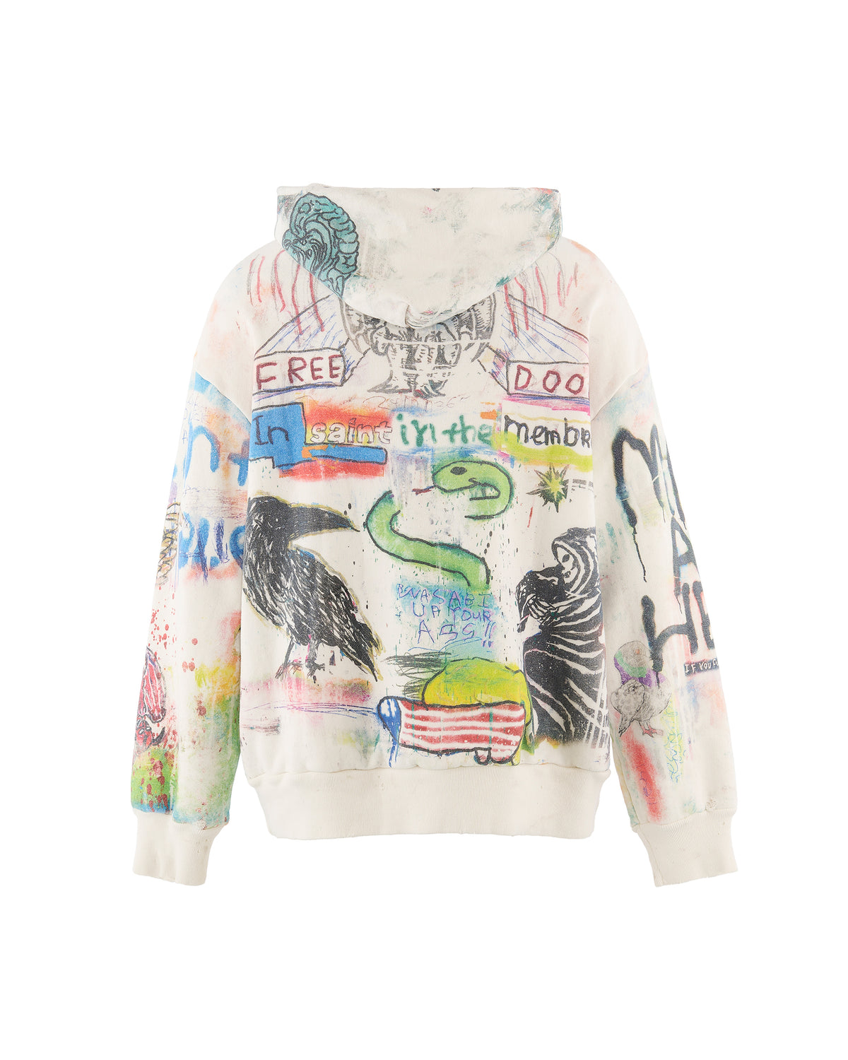MDS_DBL FACE HOODIE/MADSUCKY/WHT