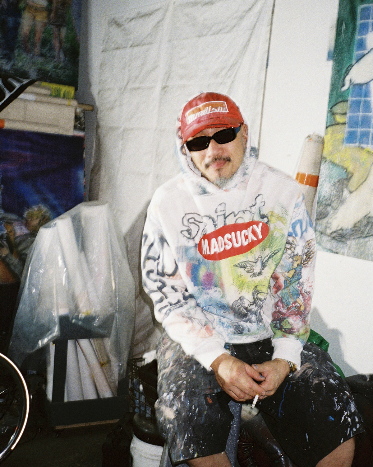 MDS_DBL FACE HOODIE/MADSUCKY/WHT