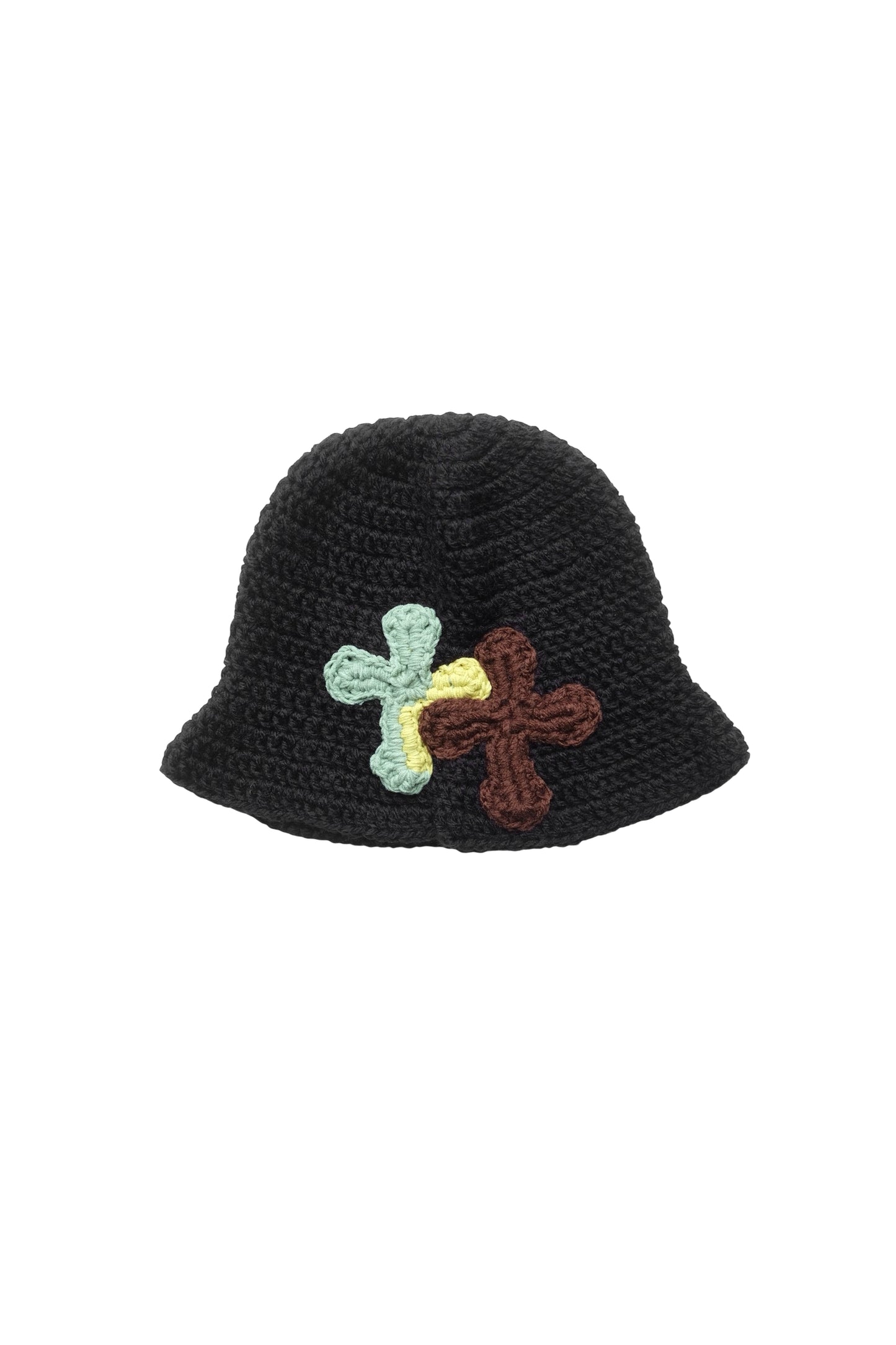 3D cross knit hat
