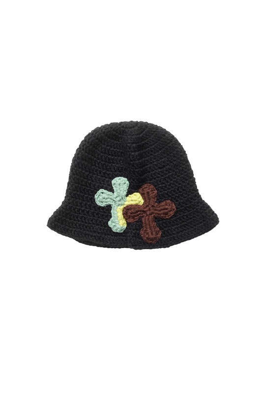 3D cross knit hat