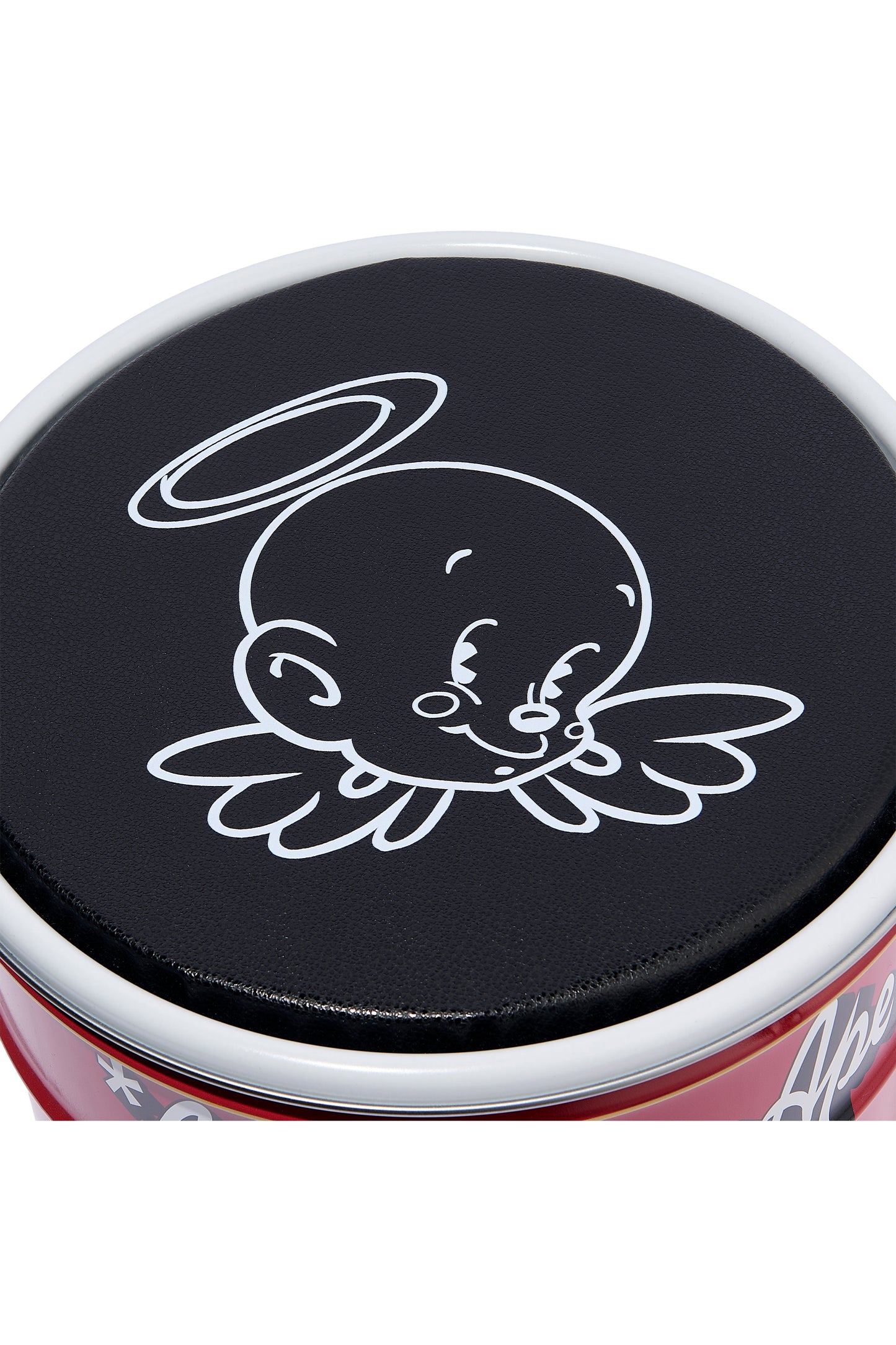 BAPE_CAN STOOL/WHITE+RED