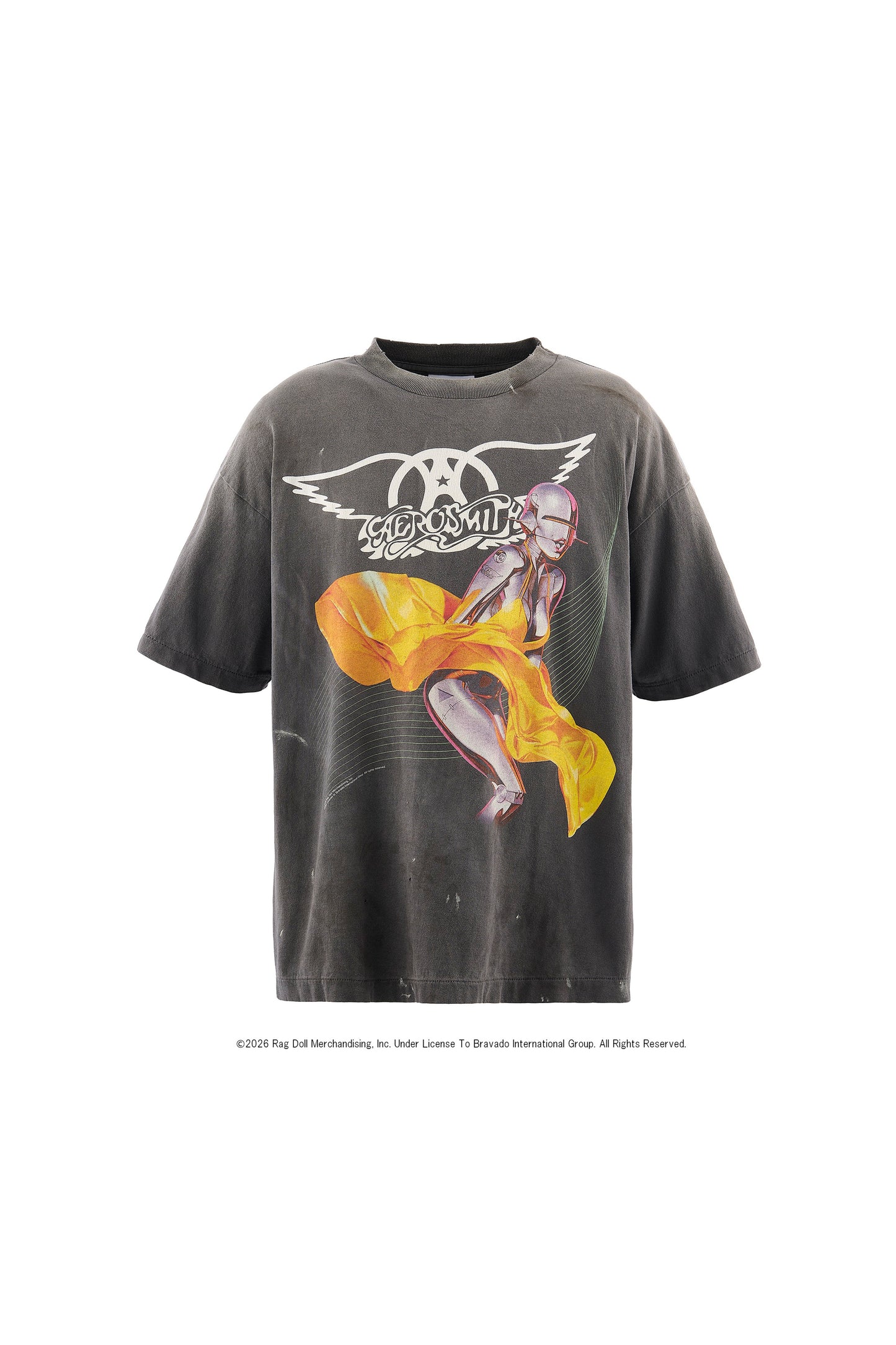 AS_SS T-SHIRT/AEROSMITH/BLACK