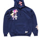 3D cross knit hoodie