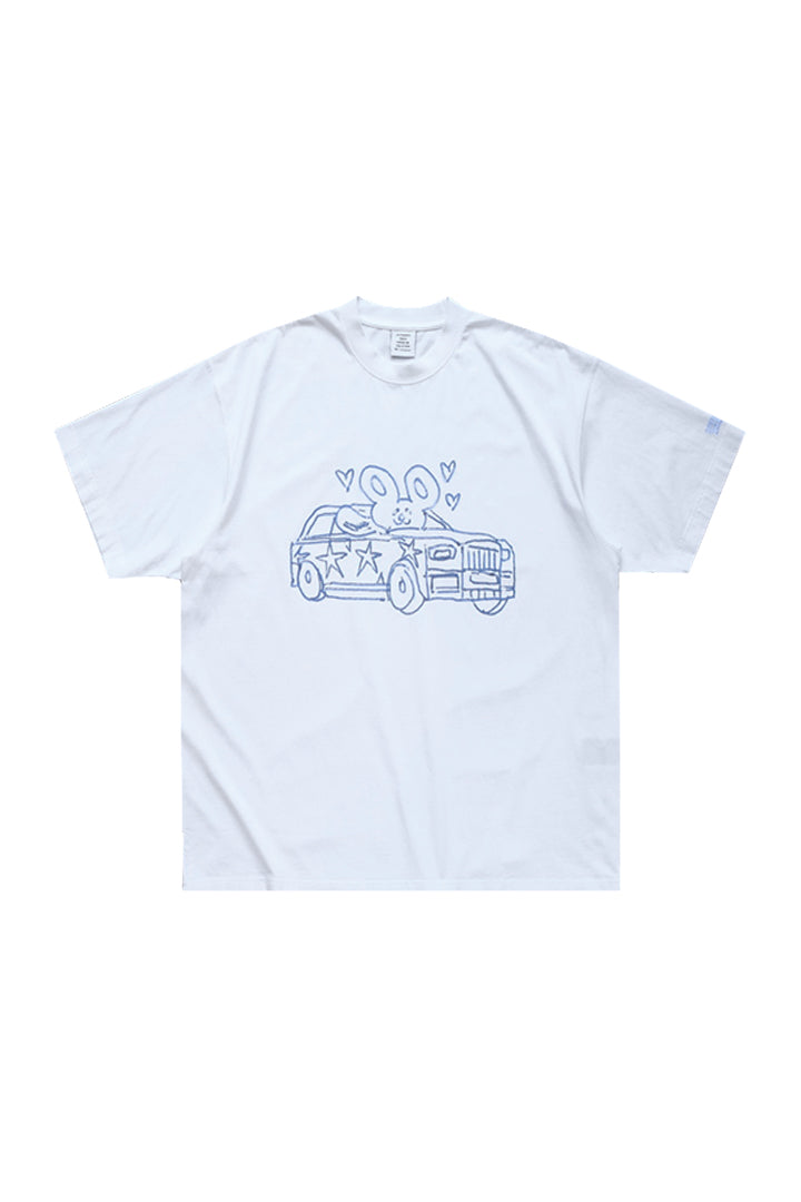 SCRIBBLED CAR / HEART T-SHIRT