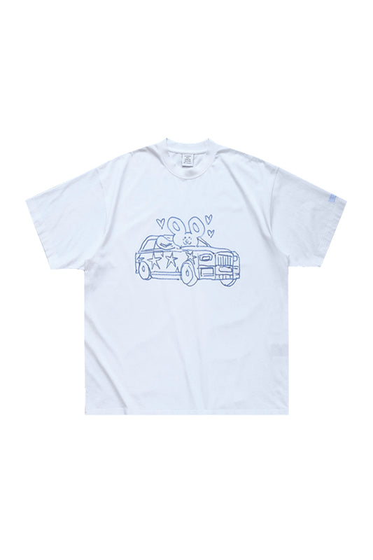 SCRIBBLED CAR / HEART T-SHIRT