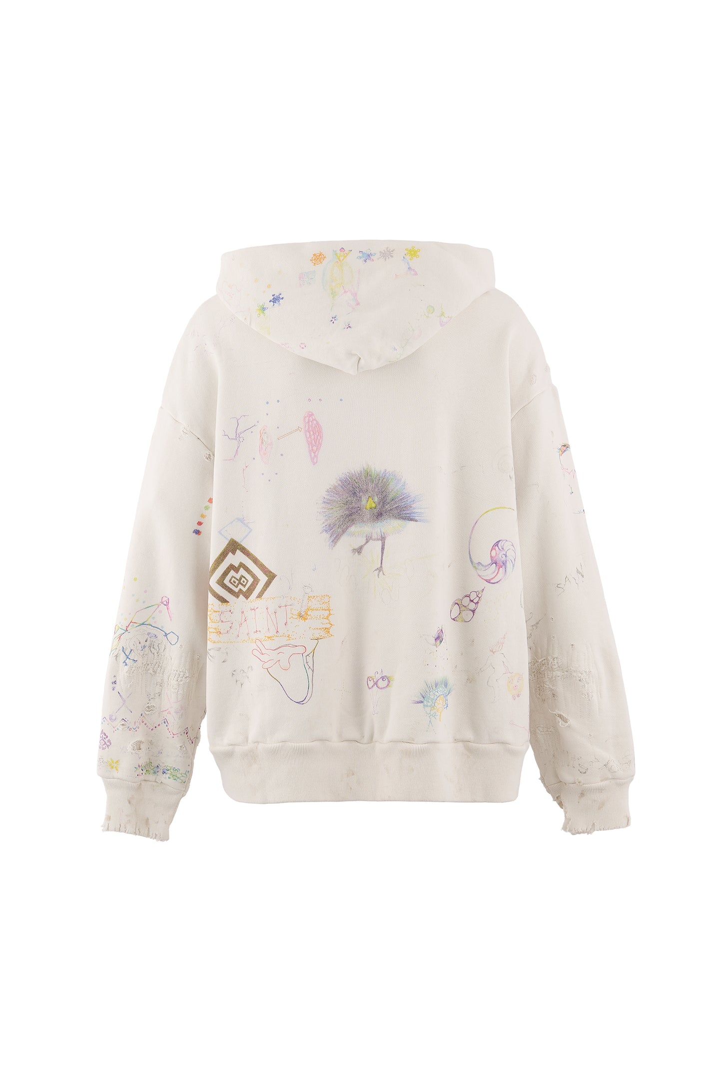 COCO_DOUBLE FACE HOODIE//WHT