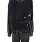 EMBELLISHED BLEACHED HOODIE