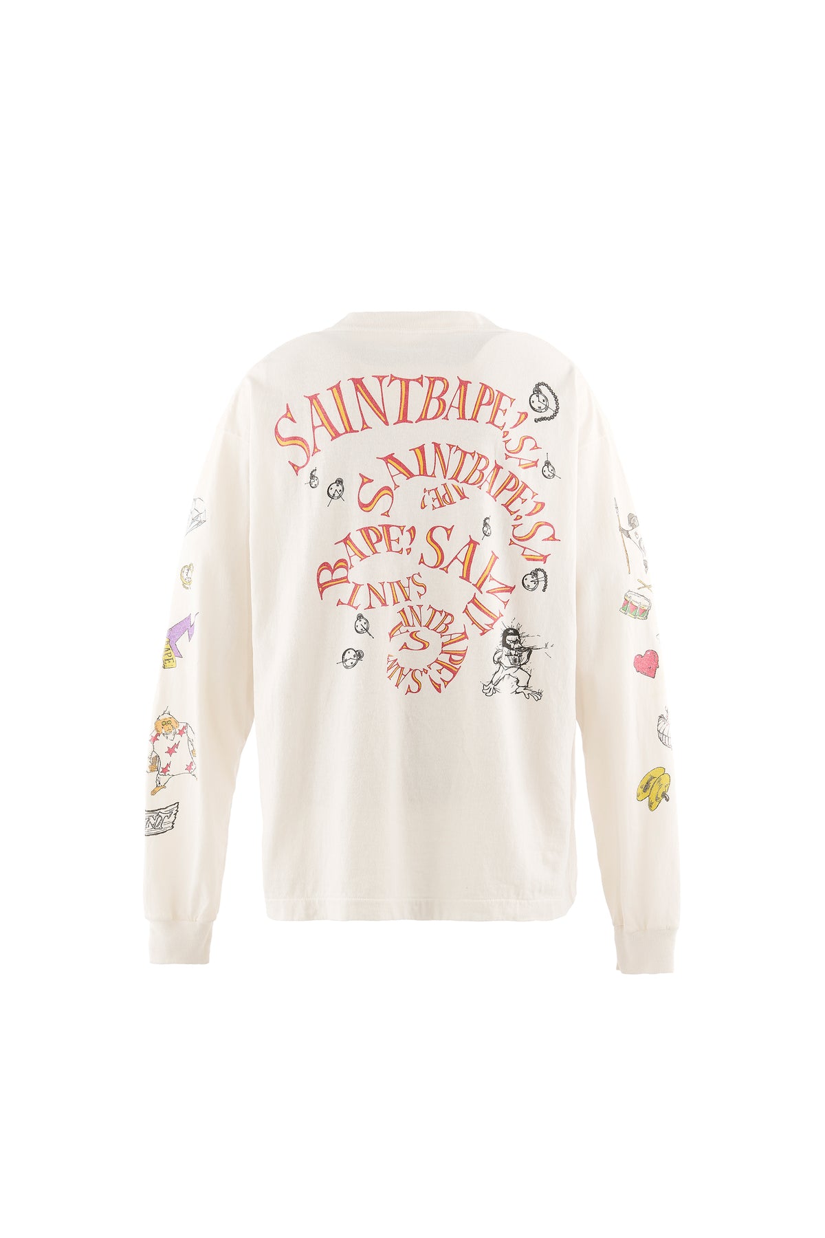 BAPE_LS T-SHIRT/RUNNING/WHITE