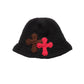 3D cross knit hat