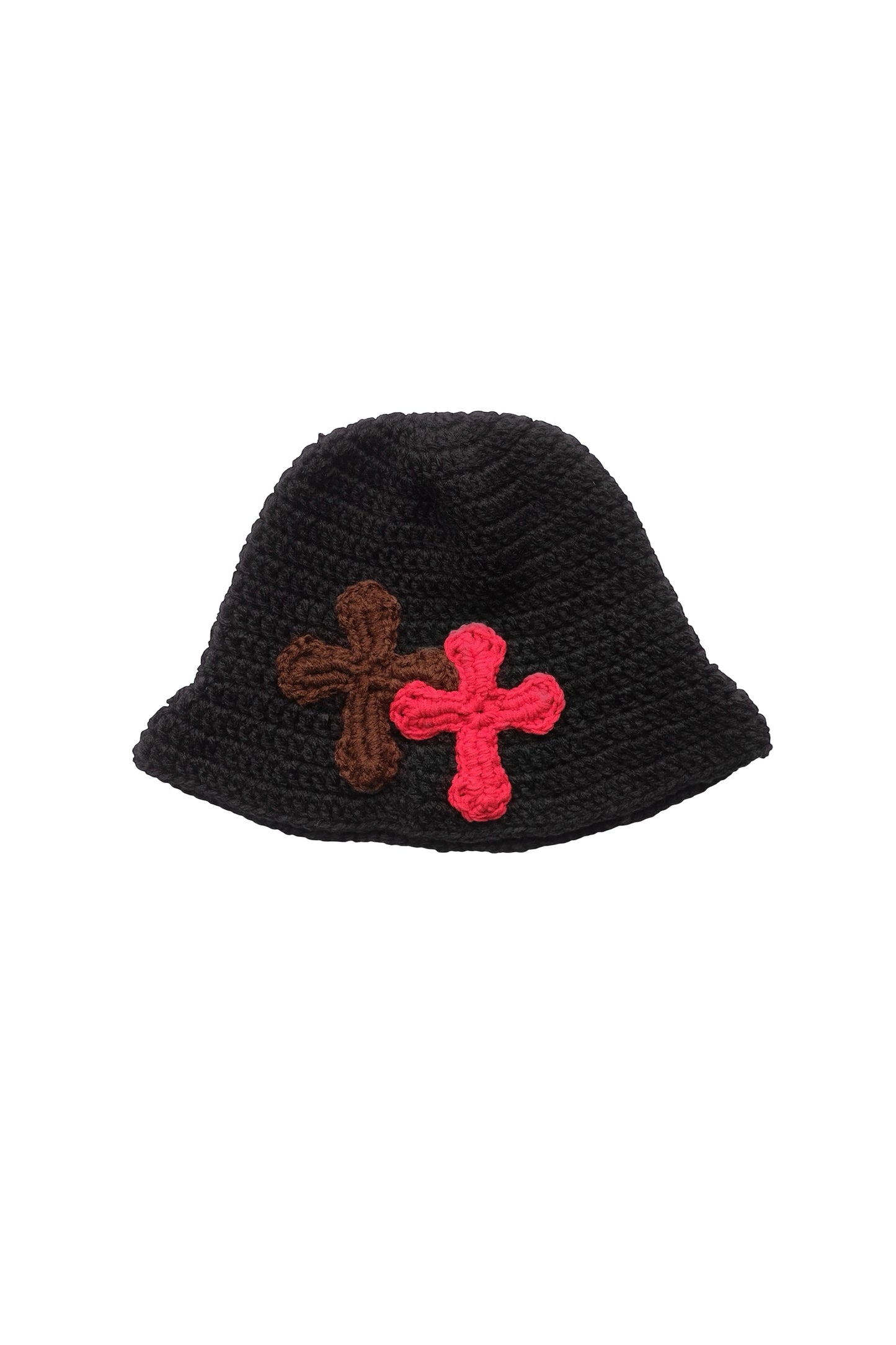 3D cross knit hat