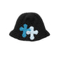 3D cross knit hat