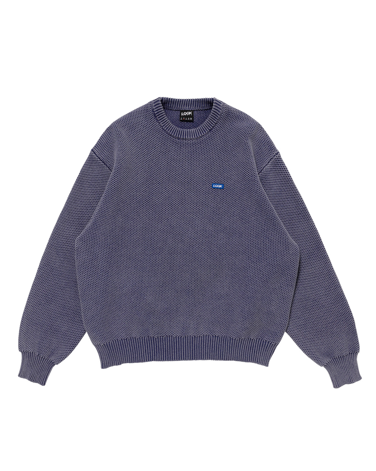 WAFFLE KNIT CREW