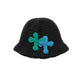 3D cross knit hat