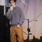 WAFFLE KNIT CREW