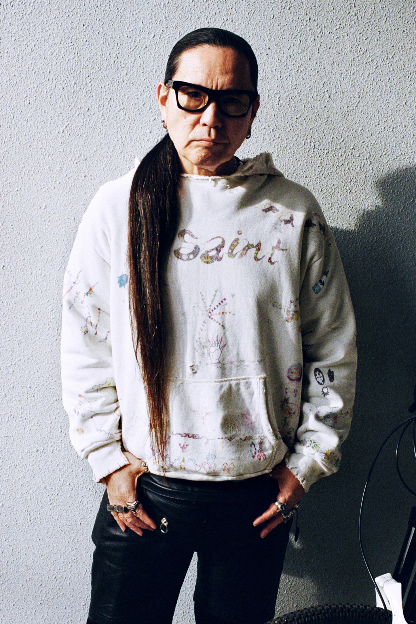 COCO_DOUBLE FACE HOODIE//WHT