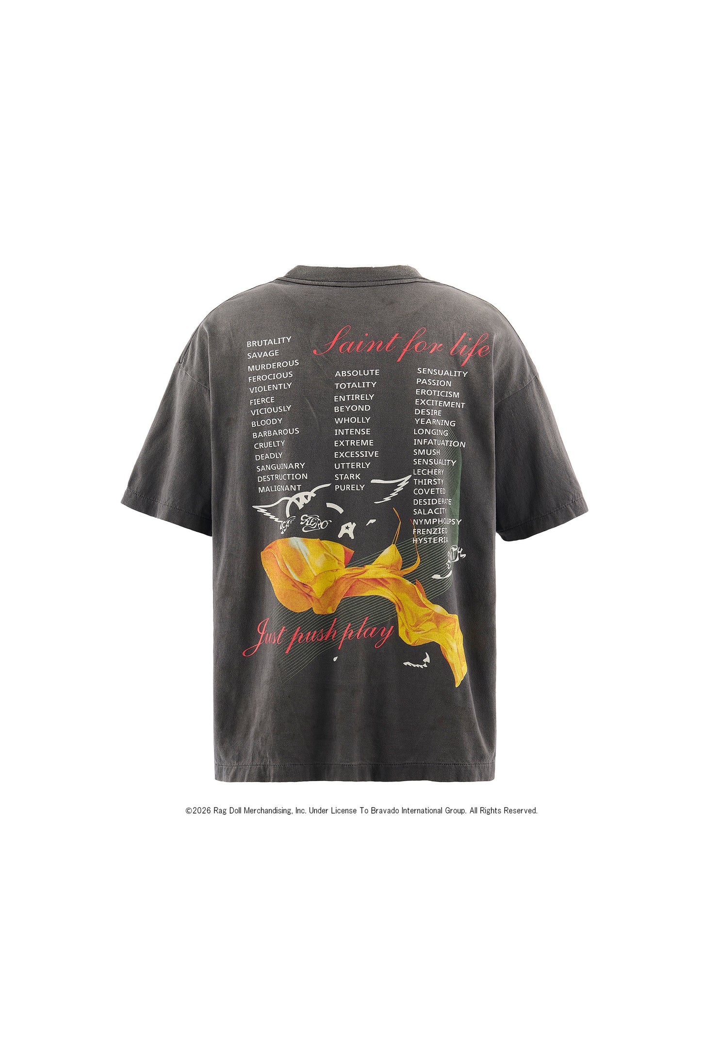 AS_SS T-SHIRT/AEROSMITH/BLACK