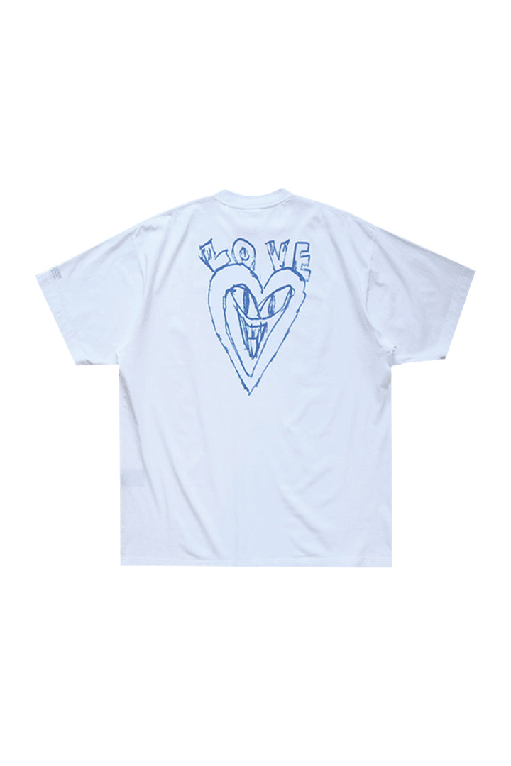 SCRIBBLED CAR / HEART T-SHIRT