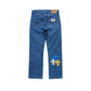 3D cross knit Denim