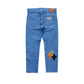 3D cross knit Denim