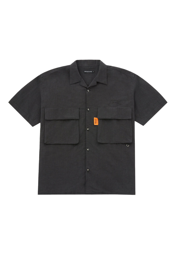 Linen S/S Relax Safari Shirt