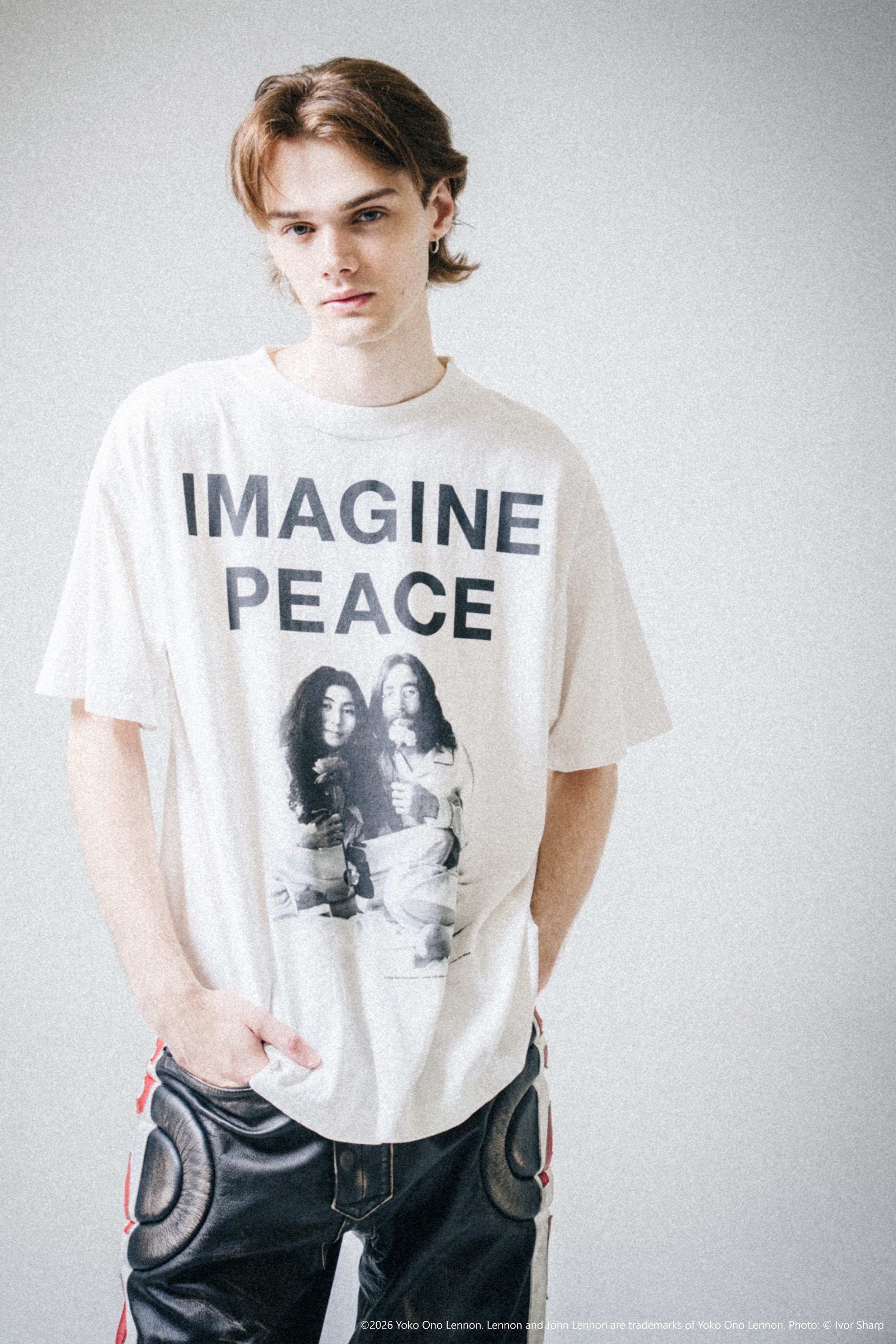 Saint Mxxxxxx (セントマイケル)/JL_SS T-SHIRT/IMAGINE PEACE│正規