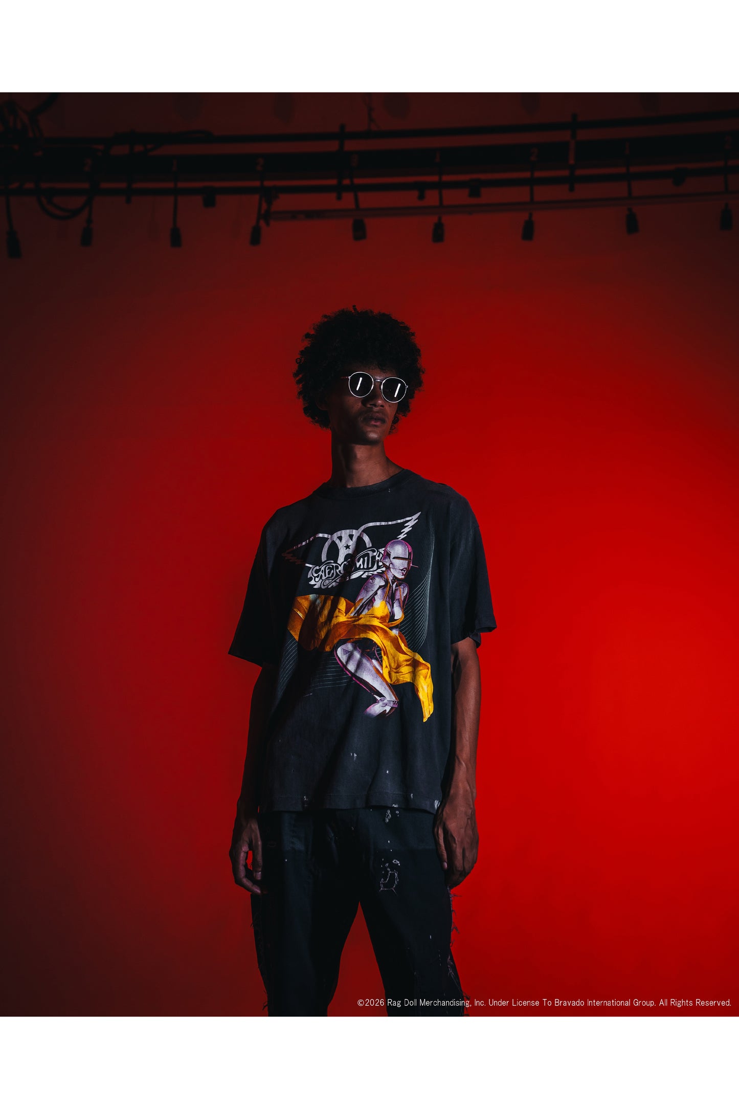 AS_SS T-SHIRT/AEROSMITH/BLACK