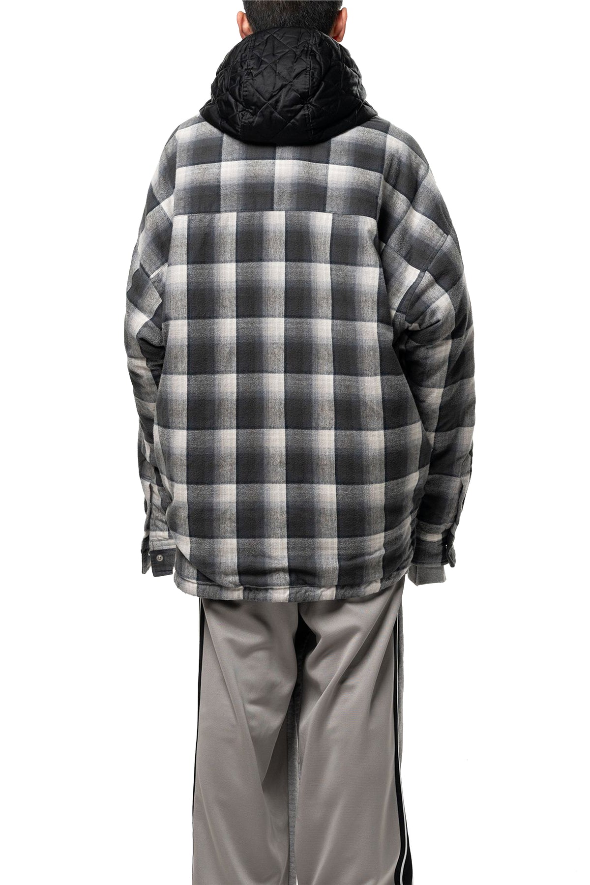HOODED CHECK SHIRT