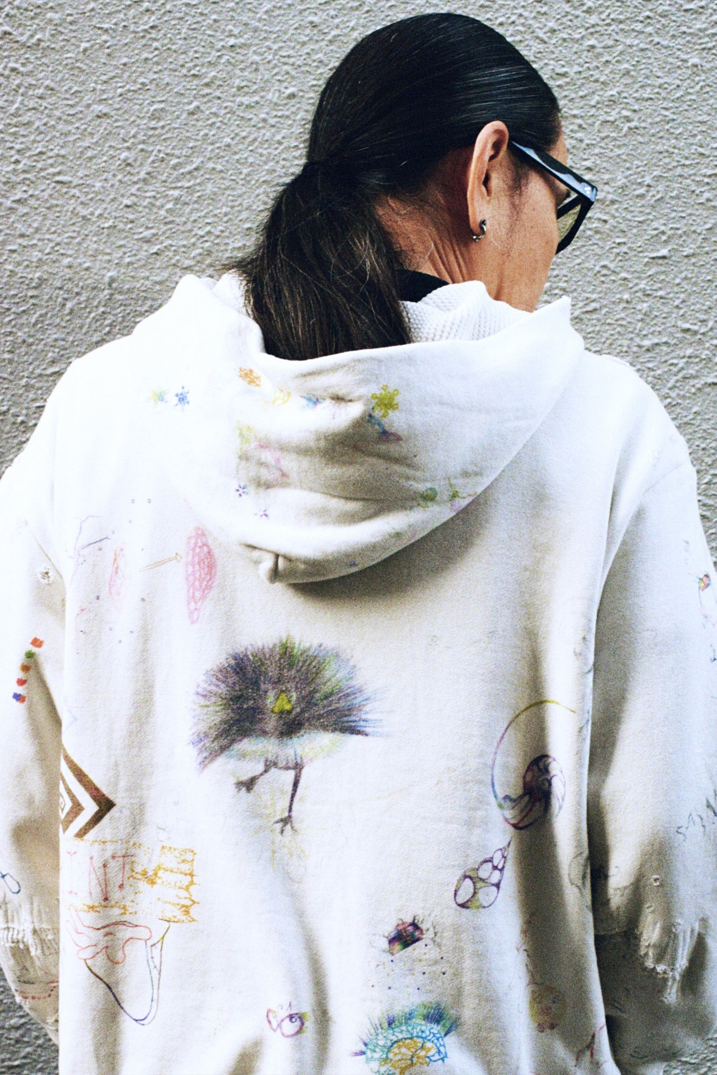COCO_DOUBLE FACE HOODIE//WHT