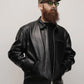 LEATHER TRACKER JACKET