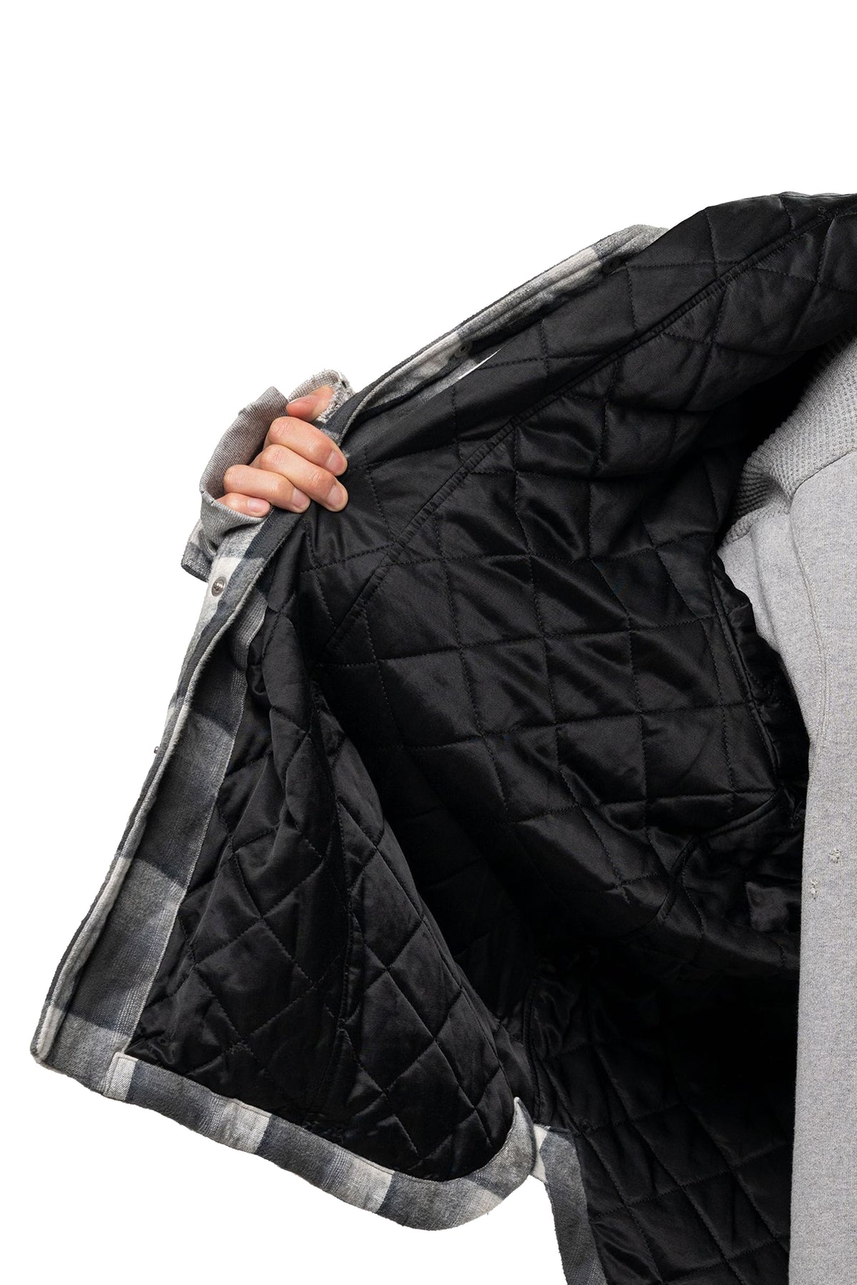 HOODED CHECK SHIRT