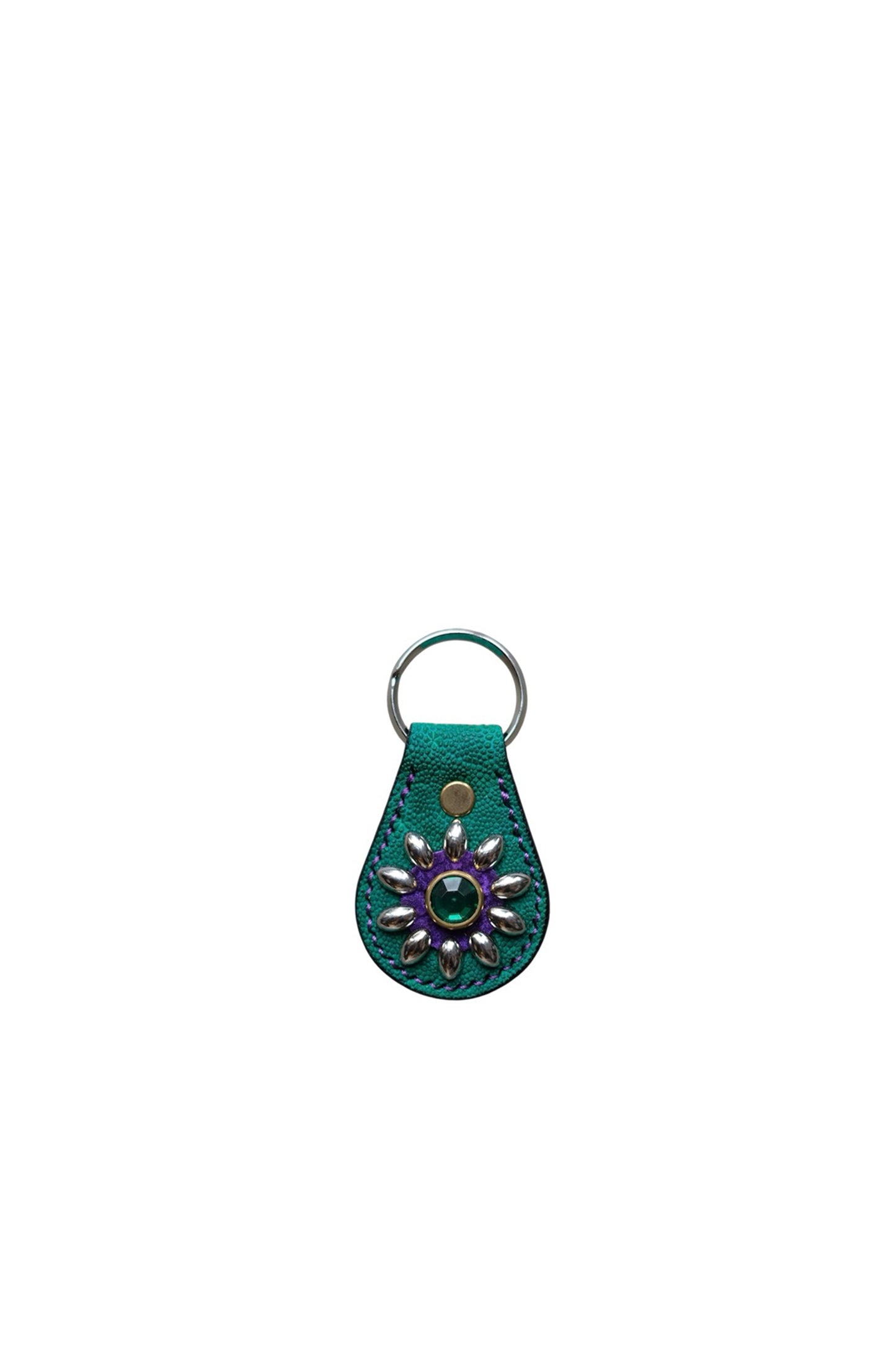 Key Ring/elephant & hippo leather