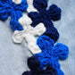 3D cross knit Denim