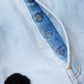 3D cross knit Denim