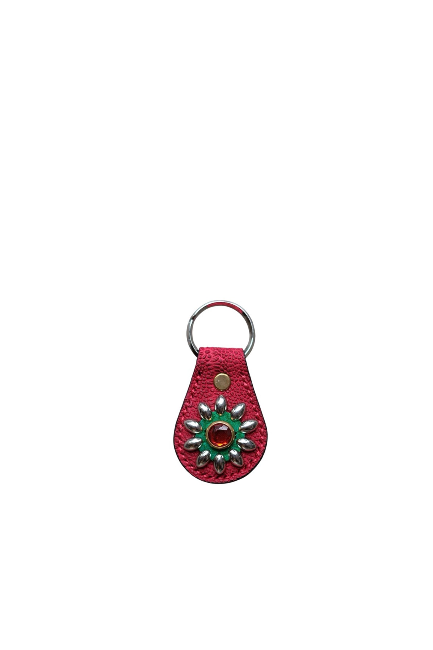 Key Ring/elephant & hippo leather