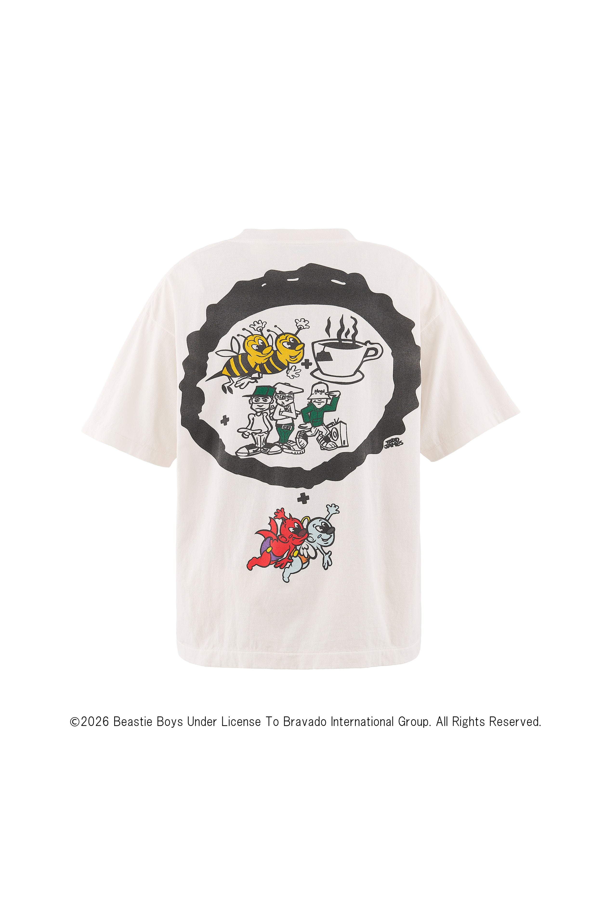 Saint Mxxxxxx (セントマイケル)/BTB_SS T-SHIRT/BEASTIEBOYS/WHT