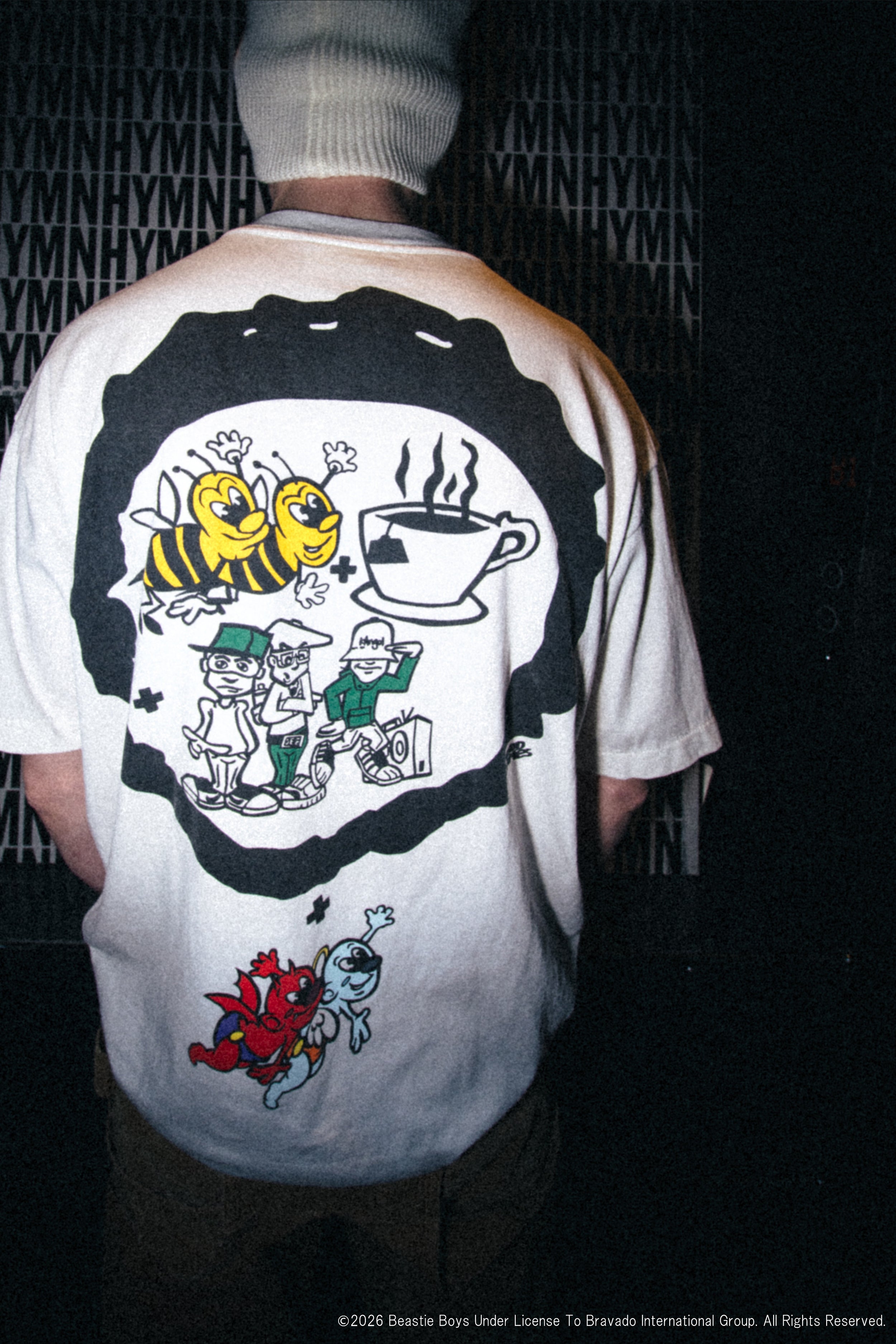 Saint Mxxxxxx (セントマイケル)/BTB_SS T-SHIRT/BEASTIEBOYS/WHT