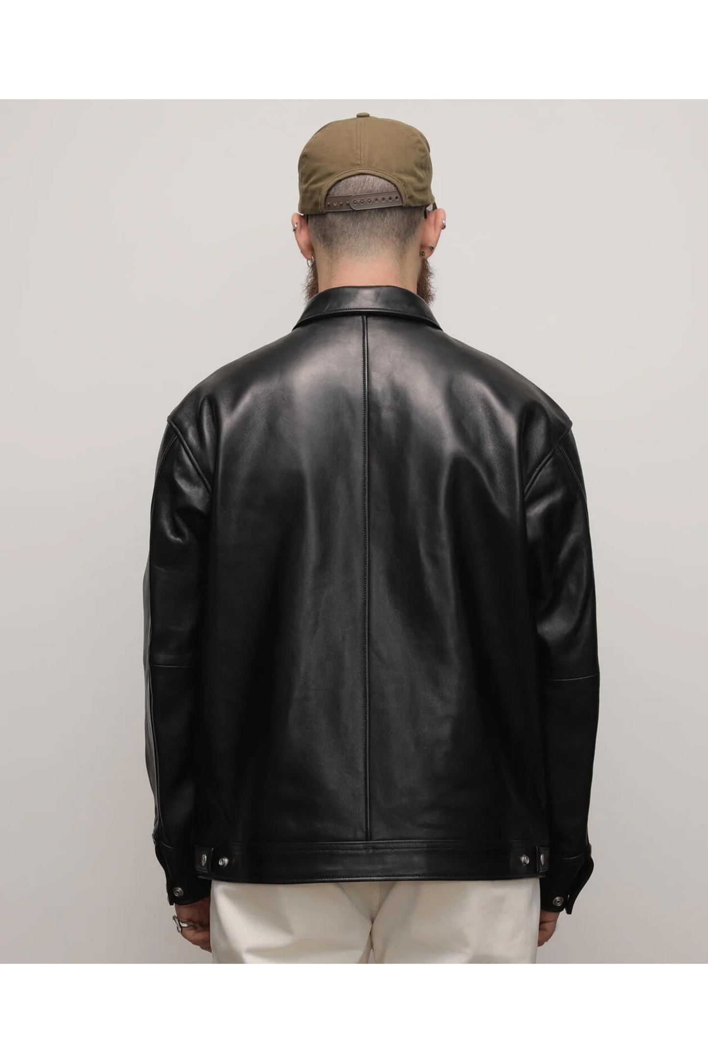 LEATHER TRACKER JACKET