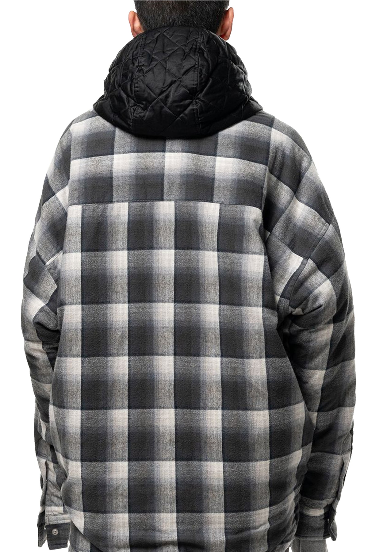 HOODED CHECK SHIRT