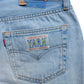 3D cross knit Denim