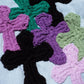 3D cross knit Denim