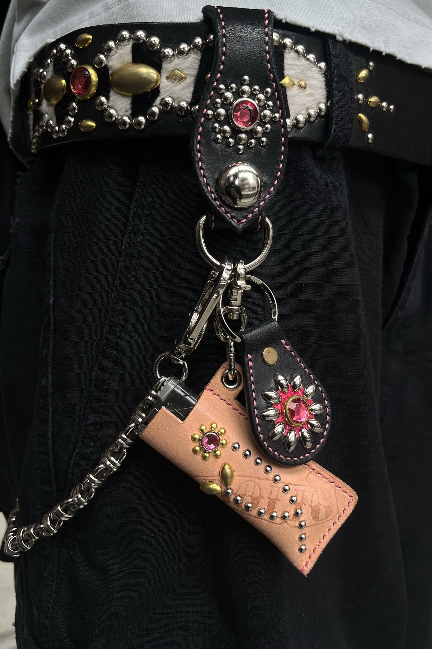 Key Ring/elephant leather