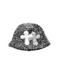 3D cross knit hat