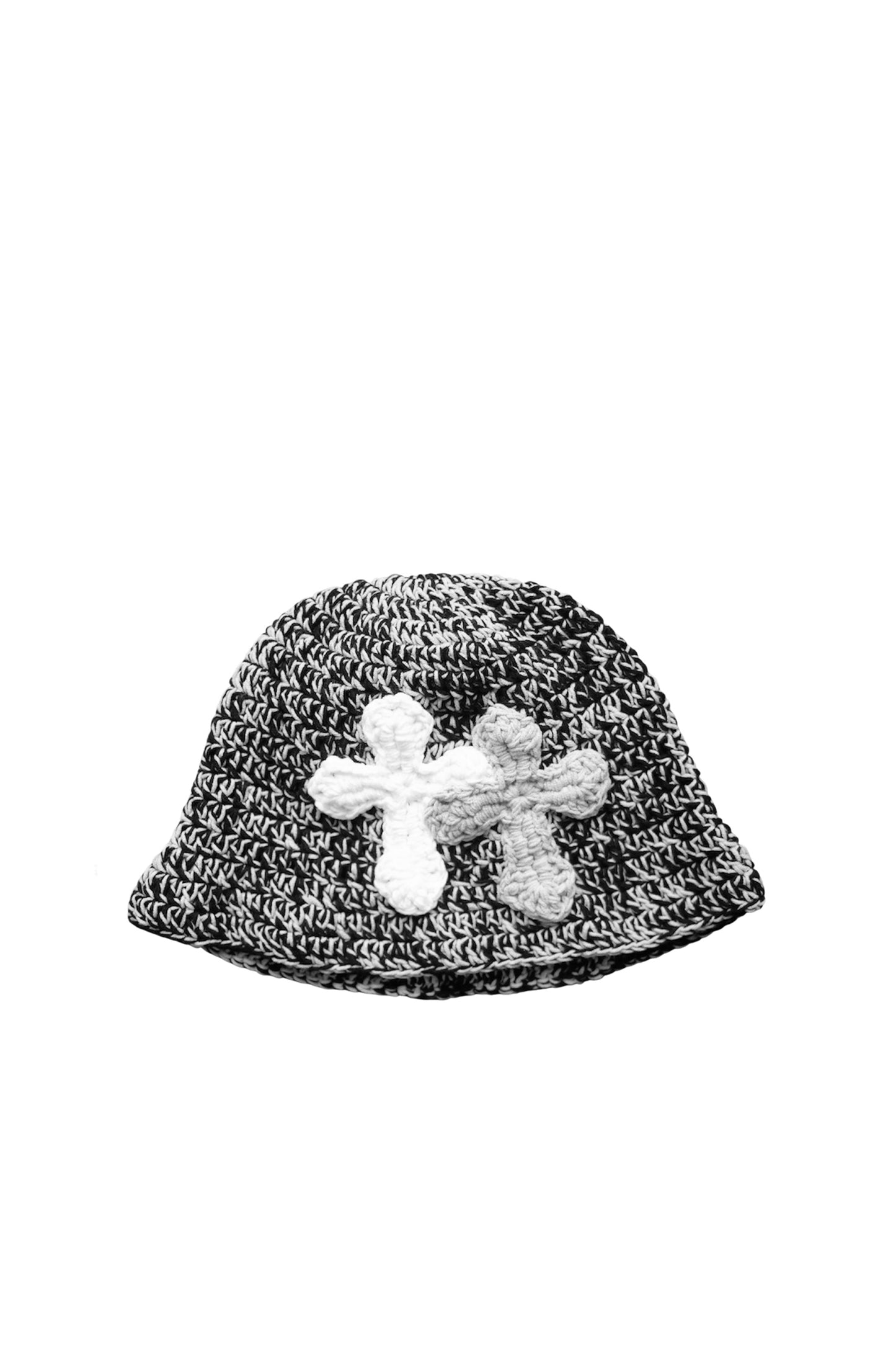 3D cross knit hat