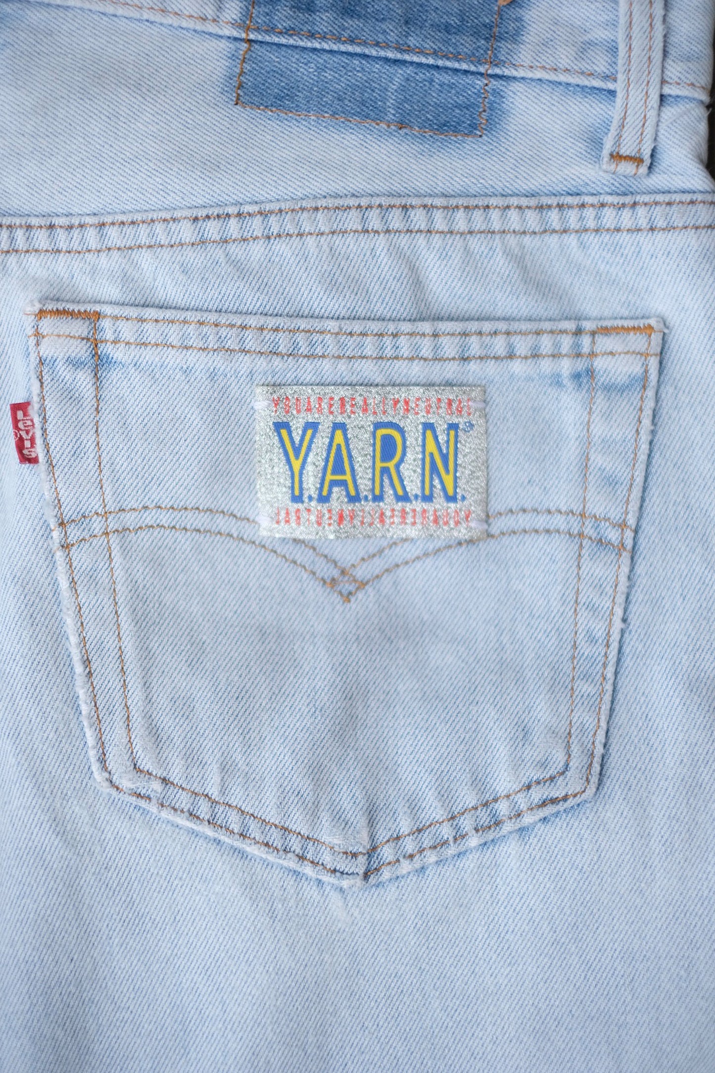 3D cross knit Denim