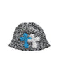 3D cross knit hat