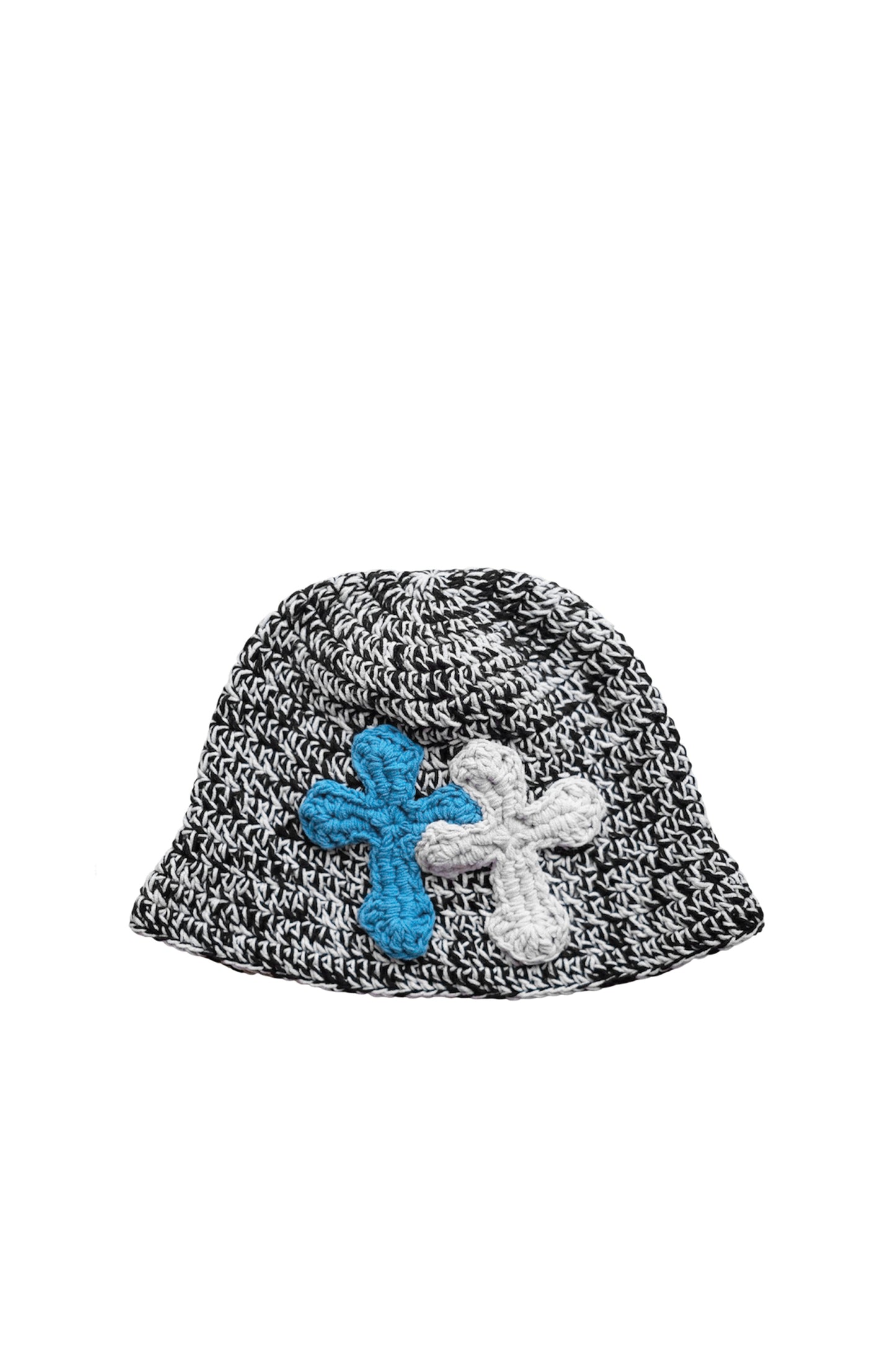 3D cross knit hat