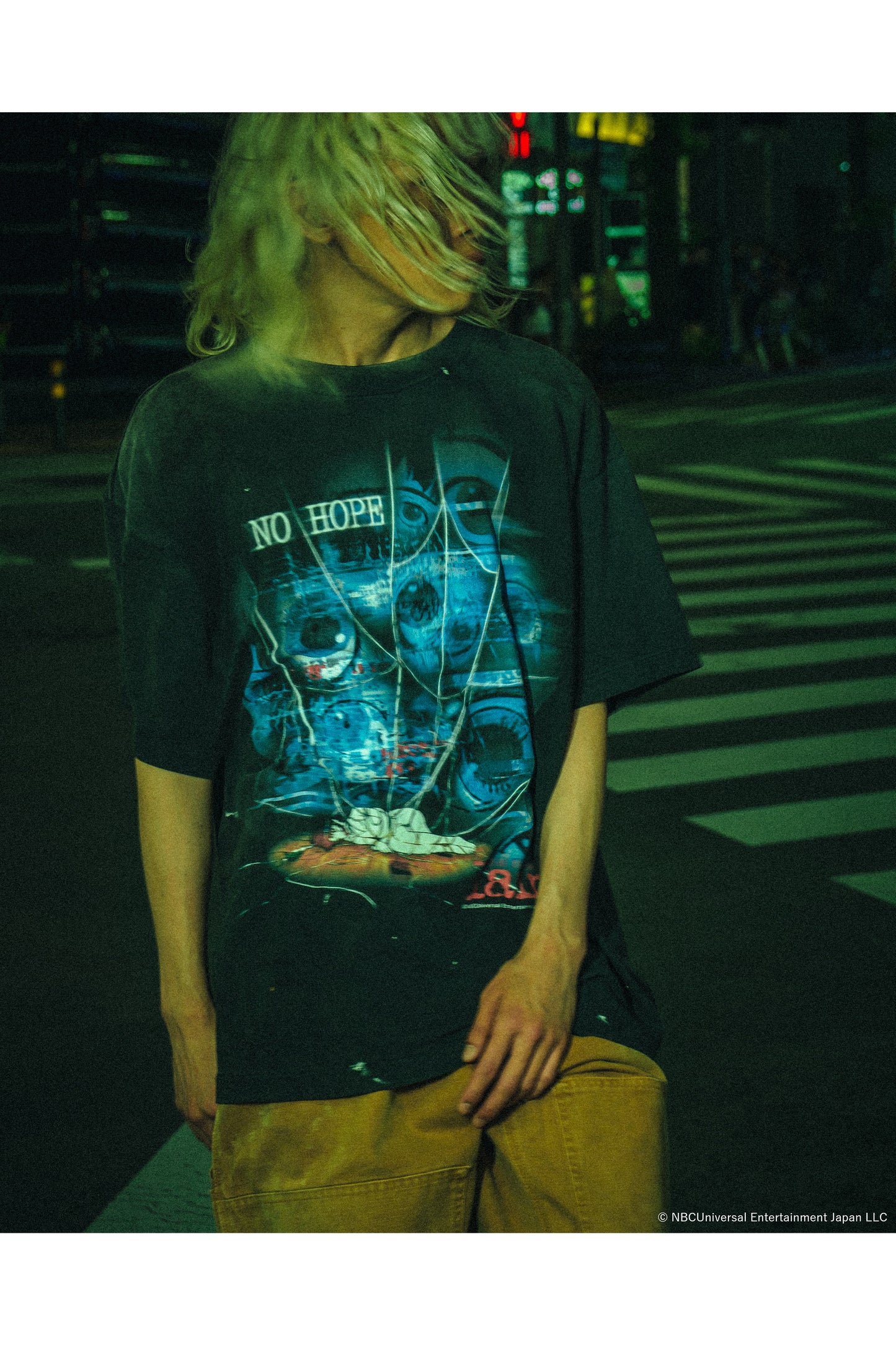 LAIN_SS T-SHIRT/NO HOPE/BLACK