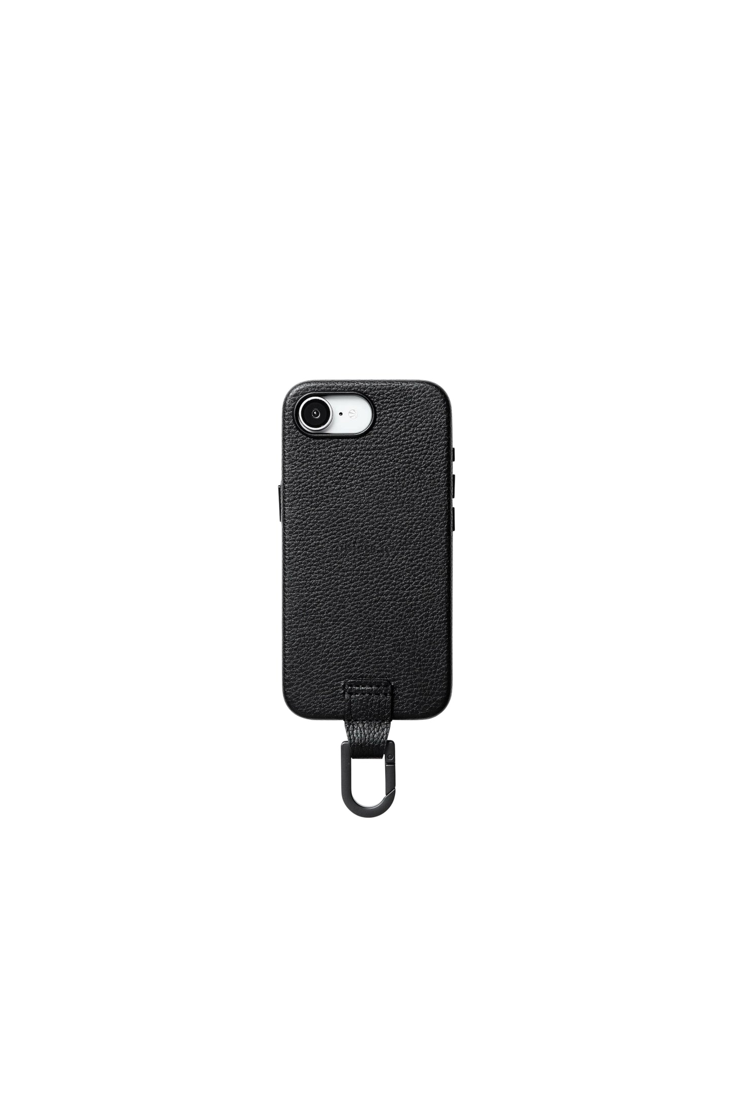 iPhone カラビナレザーケース【17. 16. 15】/ Black