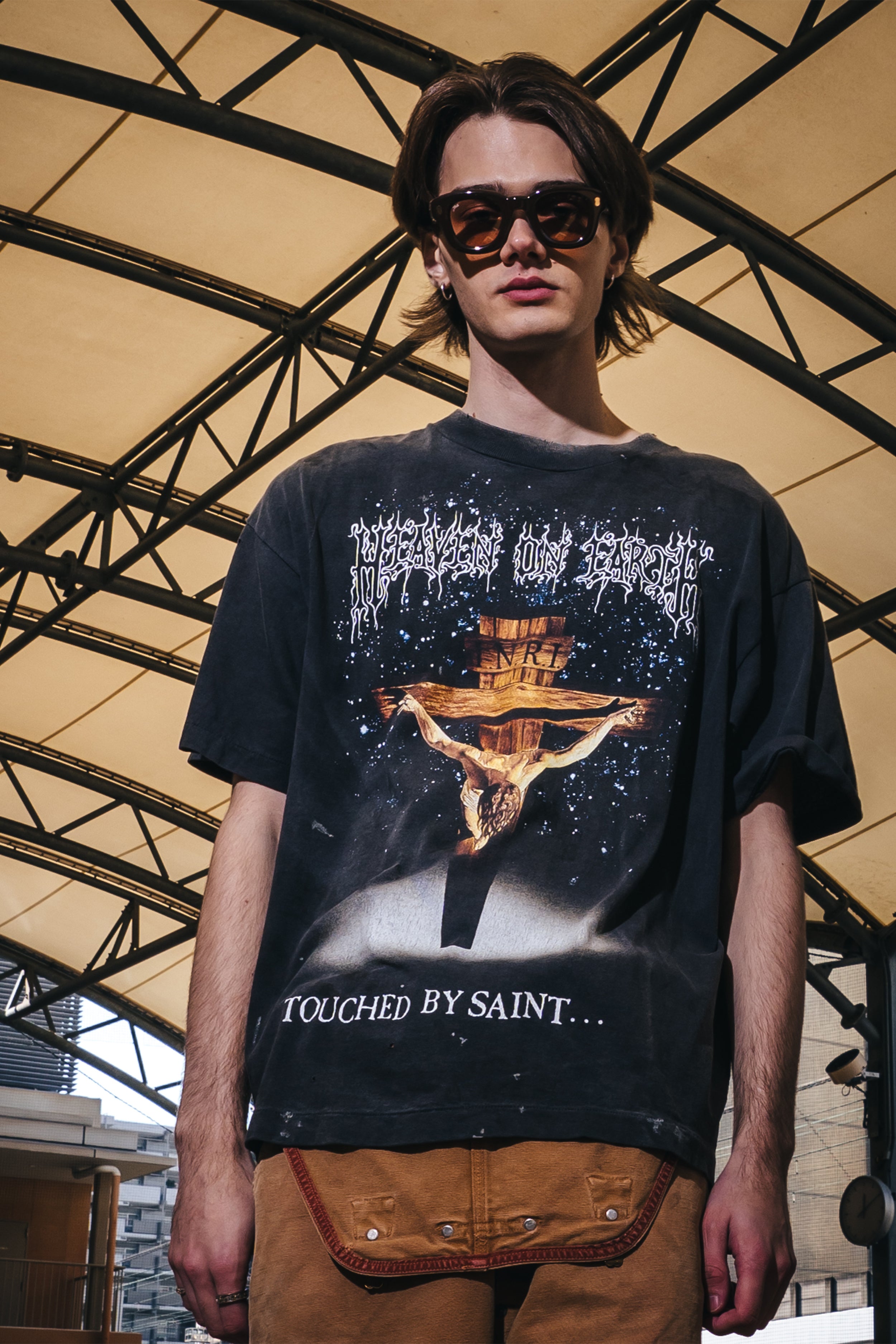 Saint Mxxxxxx (セントマイケル)/SS T-SHIRT/JESUS/BLACK│正規通販