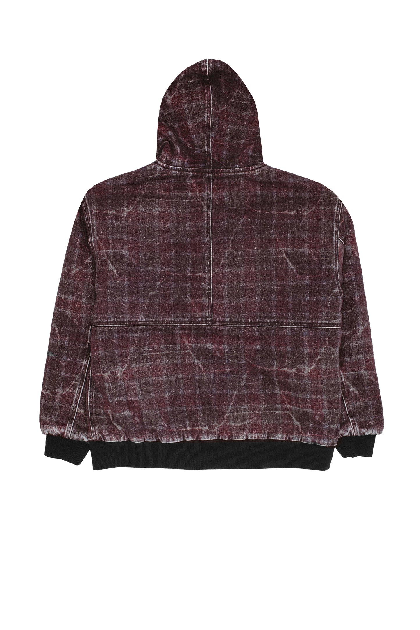 Distressed Plaid KO Work Jacket